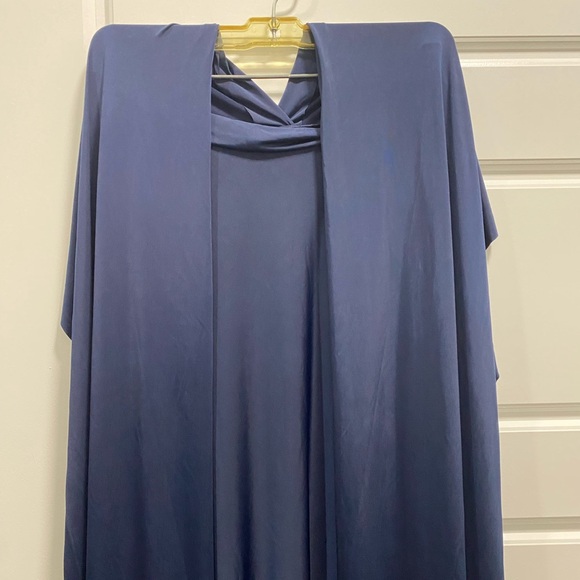 Floor length navy infinity dress with bandeau - Picture 4 of 6